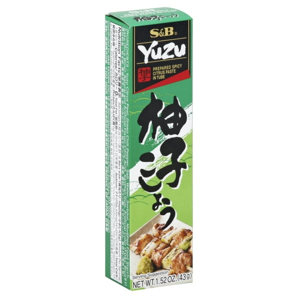 S&B Japanese Yuzu Prepared Spicy Citrus Paste Tube 43 g