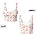 thumbnail image 6 of Goofa Rabbit Is And Carrots Printed Sports Bras for Women, High Impact Running Bra Workout Crop Tank Tops Longline Sports Bra Push up-Large, 6 of 9