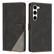 SaniMore Wallet Case for Samsung Galaxy S23, Magnetic PU Leather [RFID Blocking] Card Slot Wrist Strap Folio Cover with Kickstand & Wireless Charging TPU Shockproof Interior Cover, Black