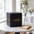 thumbnail image 3 of Black Graduation Card Box, Gold Foil Gift Card Box for Party Decorations, Wedding Reception, Birthday, Baby & Bridal Shower, Anniversary, Retirement, 3 of 7