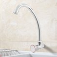 thumbnail image 3 of G1/2in Aleación de zinc Montado en la pared Fregadero de un solo orificio Grifo frío Grifo para lavabo Grifo Baño Cocina Unbranded JY39491, 3 of 7