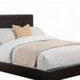 thumbnail image 5 of Contemporary Style Leatherette Full Size Panel Bed, Black - Saltoro Sherpi, 5 of 5