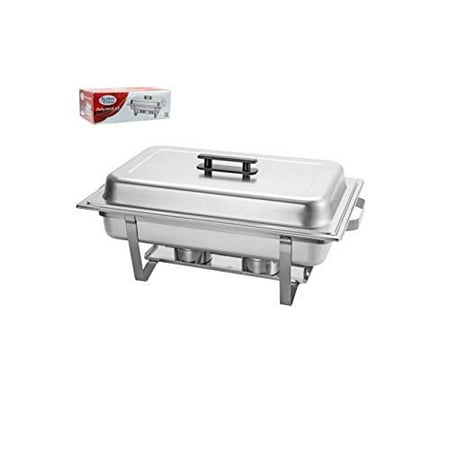 Chafer Water Pan - 9.5 L/8 QT Chafing Dish High Grade Stainless Steel Full Size Chafer Chafing Dish W/Handle, Water Pan, Food Pan, Fuel Holder and Lid For Catering Buffet Warmer Set