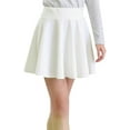 thumbnail image 4 of SURJDE Jupe Patineuse Mini Décontractée Évasée Extensible Basique pour Femmes, 4 of 7