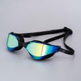 thumbnail image 4 of Gafas de natación para adultos, profesionales, de moda, puentes nasales desmontables, gafas de agua para Negro, 4 of 8