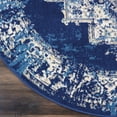 thumbnail image 5 of Nourison Grafix Persian Navy Blue 4' x ROUND Area Rug, (4 Round), 5 of 9