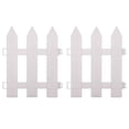 thumbnail image 3 of LEEYNEER 2 Pcs Garden Plastic Edgings Border White Fencing Fence Courtyard, 3 of 8