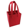 thumbnail image 1 of Inteprter Regalo para los amantes del vino Bolso protector del vino de la cerveza de la capacidad grande de la bolsa del vino del fieltro Almacenamiento y organización del hogar Rojo, 1 of 6