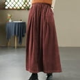 thumbnail image 6 of EDFBUYKRS Female Skirts Long Maxi Skirts with Pockets Corduroy Skirt for High Waist Flowy A Line with Pleated Detail Comfortable Soft Fabric Versatile Casual and Dressy Outfits, 6 of 6