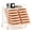 Red, variant on imerelez 12-Drawer Rolling Storage Cart - 2-Row 10-Storey, Multicolor Drawers, 4 Wheels (2 Brake), White Frame-Peach