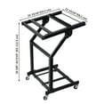 thumbnail image 6 of 9U DJ Mixer Stand Adjustable Rack Mount Rolling Stage Cart Studio Music Show, 6 of 12