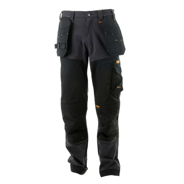 Pantalones de trabajo DEWALT Memphis Pro-Stretch W38/L33 para hombre, gris/negro