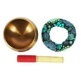 thumbnail image 2 of IBA Indianbeautifulart Tibetan Singing Bowl Musical Instrument For Meditation W/ Stick & Cushion Handcrafted In Nepal Bowl For Relaxation, Yoga & Spiritual Healing, 2 of 7
