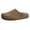 Coffee, variant on Women Suede Clogs Slippers Arch Support Comfort Soft Cork Footbed Slip on Potato Mules Shoes