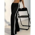 thumbnail image 2 of Women'S Wide Leg Loose Sweatpants Low Rise Y2k Drawstring Workout Sports Pants, 2 of 8
