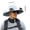 Gray, variant on Outdoor Wide Brim Sun Hat with 2 Solar Fan,Men's Wide Brim Solar Fan Outdoor Fishing Hat,UPF 50 Bucket Fishing & Beach Hat with 3-Speed Fan,Solar & USB Charging