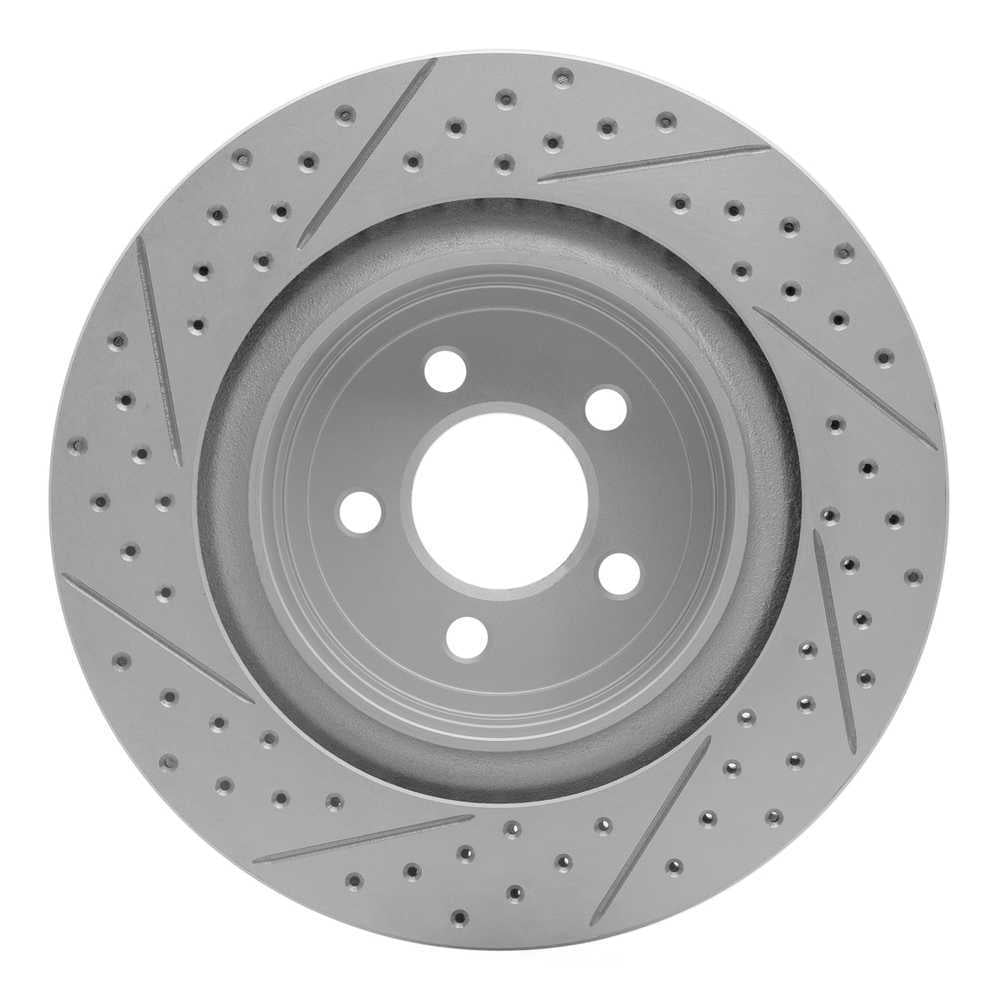 Dynamic Friction Company 830-39021R DFC Geoperformance Rotor - Drilled and Slotted