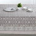 thumbnail image 2 of Mantel Ridhi Taupe rectangular 200 x 300 cm de algodón con estampado floral, 2 of 9