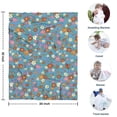 thumbnail image 4 of Pioneer Flower Floral Print Pattern Blanket,Comfortable Soft Flannel Throw Blanket,All Season,Warm Lightweight Blankets for Sofa Bed Couch Living Room Chair,30"x40", 4 of 4