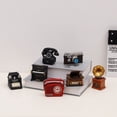 thumbnail image 2 of Accessoires Rétro Maison de Poupée Meubles Style Européen Mini Résine Téléphone Radio Phonographe Accessoires, 2 of 8