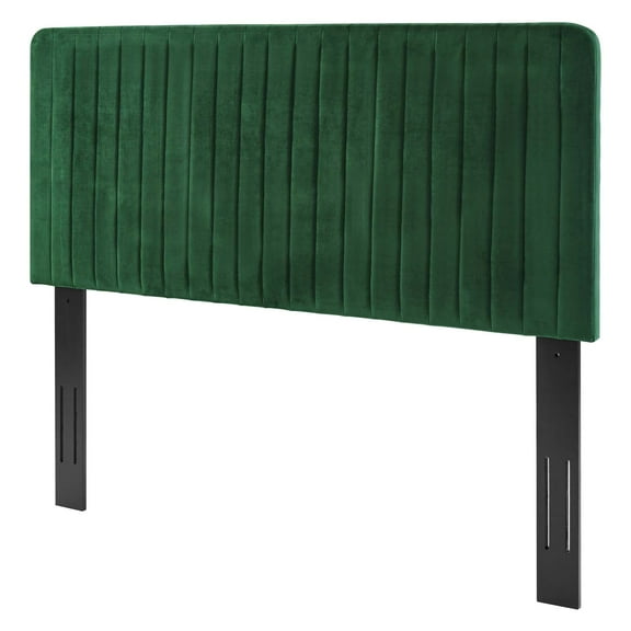 Tufted Headboard, King Size, Velvet, Green, Modern Contemporary Urban Design, Bedroom Master Guest Suite