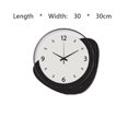 thumbnail image 2 of Reloj de lujo ligero for sala de estar, sin perforaciones, for colgar en el restaurante, decoración creativa, 30 x 30 cm, 2 of 4