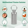thumbnail image 4 of 2PCS Keychain Pill Holder, Portable Titanium Waterproof Pill Box Container, Mini Pill Case for Outdoor Travel Purse or Pocket (Mini), 4 of 7