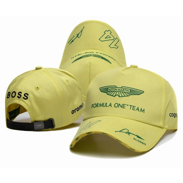 Aston Martin F1 Team Cap - Vibrant Yellow Formula One Logo Hat
