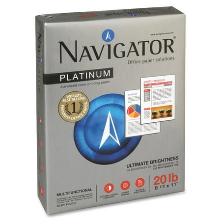 Soporcel, SNANPL11205R, Premium Navigator 20lb. Office Copy Paper, 2500 / Carton, White