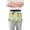 Cartoon Avocado, variant on Cute Dinosaur Server Apron with 3 Pockets Waterproof Waitress Waist Short Apron for Man Woman 12 Inches