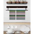 thumbnail image 3 of Bohemian Kitchen Dish Towels for Drying Dishes Set of 2, Boho Modern Abstract Minimalist Paisley Green Waffle Weave Microfiber Hand Tea Bathroom Towels Quick Dry & Absorbent Towel 15.7x23.6, 3 of 7