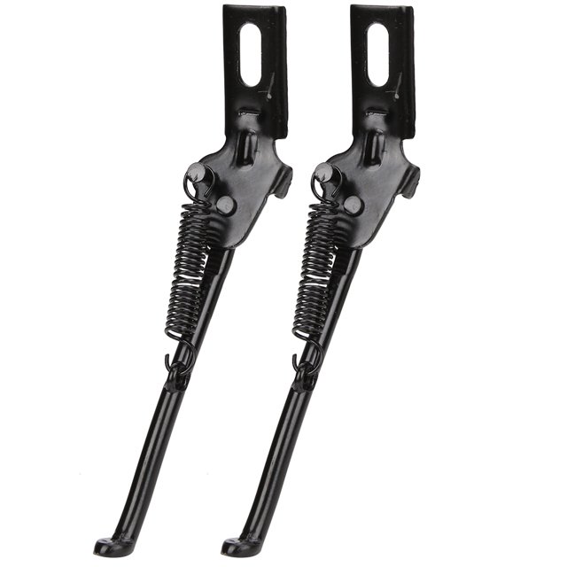Pata de cabra ajustable de acero al carbono negro universal para bicicletas de 14 pulgadas para niños - Soporte de repuesto duradero