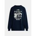 thumbnail image 5 of Netflix Stranger Things Oversized Fleece Sweatshirt from No Boundaries, Women’s Plus, 5 of 5