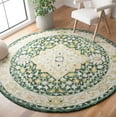 thumbnail image 2 of SAFAVIEH Aspen Coco Southwestern Wool Area Rug, Green/Ivory, 7' x 7' Round, 2 of 8