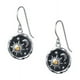 thumbnail image 4 of Nvzi Pendientes colgantes de sol y luna, pendientes redondos con forma de gota, pendientes de gancho bohemios, pendientes llamativos (plateados), 4 of 4