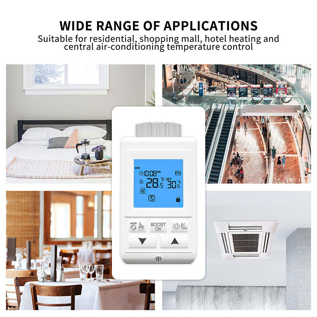 Thermostat Smart Thermostatic Radiator Valve Controller Heater Temperature  Voice Control Works Home Open Window Detection Remote Control | Walmart  Canada