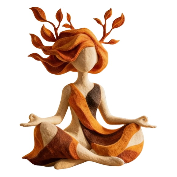 Figurine Sculpturale d'Harmonie Intérieure Sculpture de Méditation Figurine Pleine Conscience Statue de Yoga Déco Art Abstrait en Résine Déco de Yoga Figurines Déco Maison Déco Zen