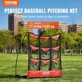 thumbnail image 2 of VEVOR 9 Hole Baseball Net, 49"x42" Softball Baseball Training Equipment for Hitting Pitching Practice, Portable Quick Assembly Trainer Aid with Carry Bag, Strike Zone, Ground Stakes, for Youth Adults, 2 of 9