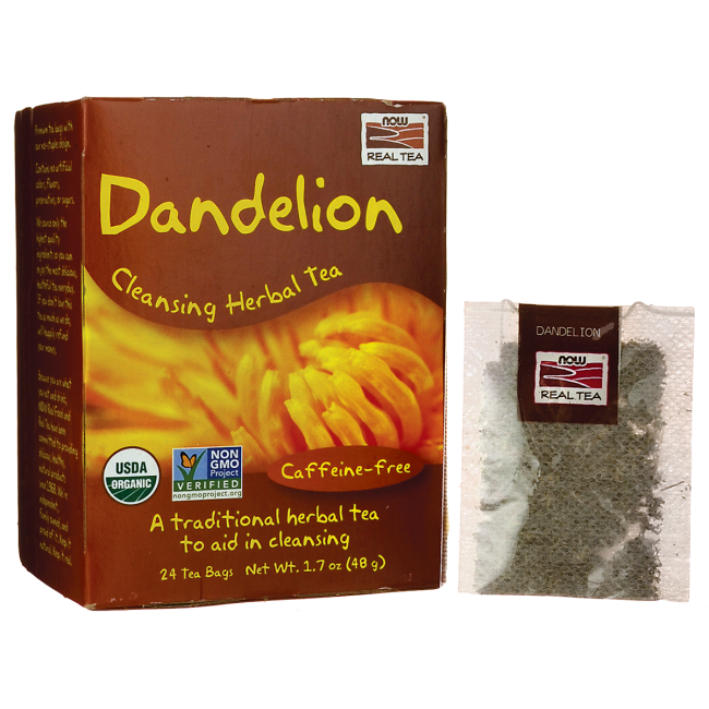NOW Foods Dandelion Tea, 24 Ct