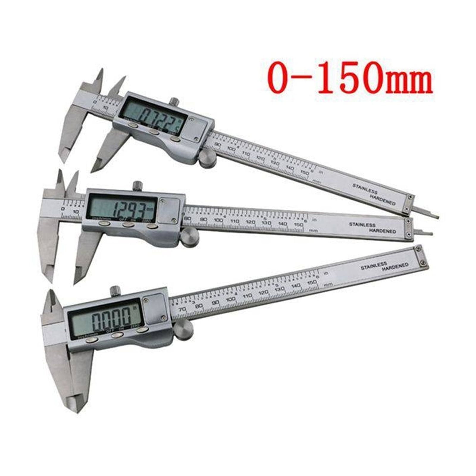150mm Electronic Digital Caliper 6 Inch Vernier Caliper Gauge Micrometer Measuring Tool Digital Ruler Stainless Steel Caliper