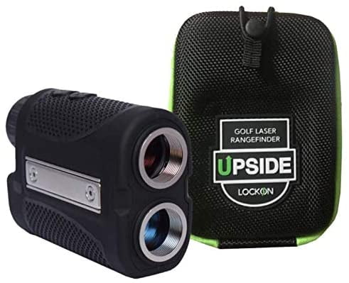 Upside Golf LOCKON Rangefinder - Worlds First Built-in Magnet, Pinseeker Lock, Slope Mode, 6X Laser Rangefinder 650+ Yards, Accurate Distance to 1 Yard, Water Resistant Tournament Legal Rangefinder