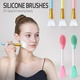 thumbnail image 2 of Spove 5pcs Silicone Face Mask Brush Applicator Makeup Brushes, Silicone Facial Mask Brush Face Mask Applicator Brush Facial Brushes set, Makeup Tools for Apply Mask Cream Lotion, 2 of 8