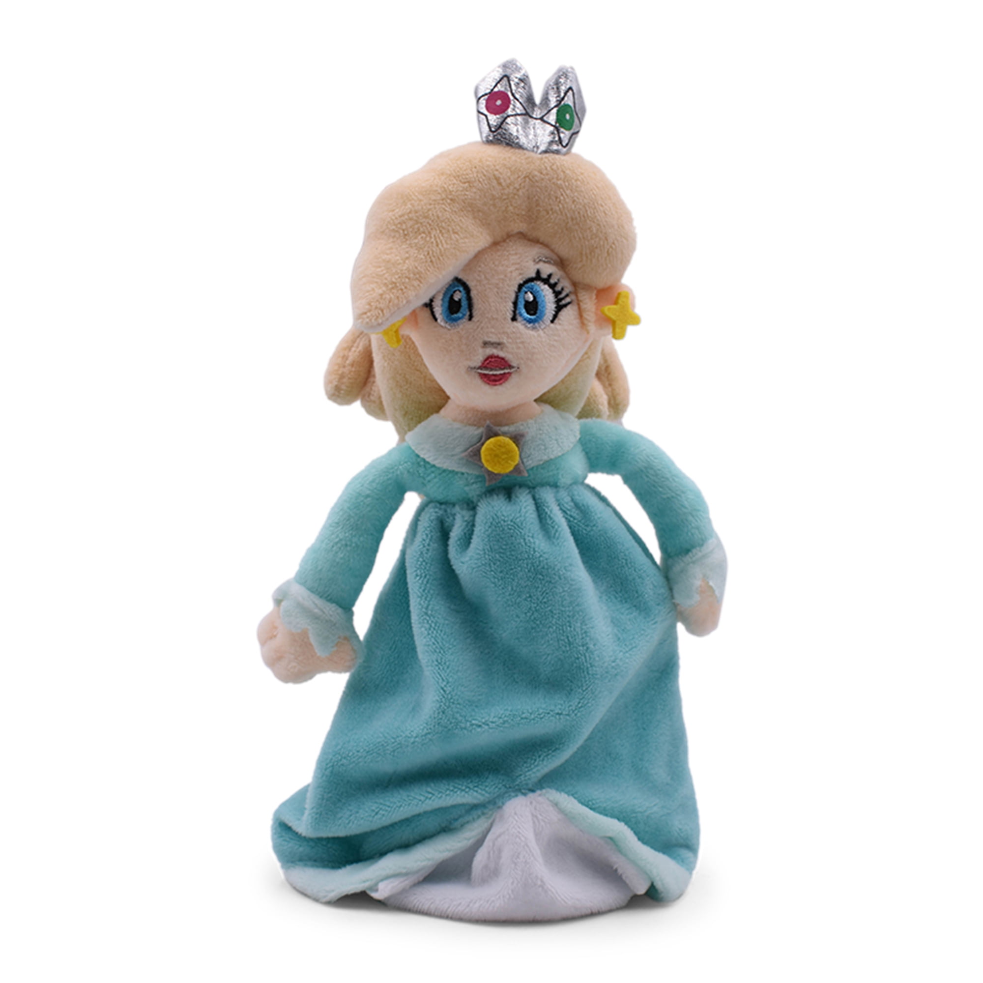 2PCS Super Mario Bros Mario Princess Daisy and Peach Plush Doll Figure Toy 7inch 