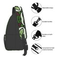 thumbnail image 5 of ZICANCN Green Abstract Geometric Art Crossbody Sling Bag for Men Women - Casual Shoulder Backpacks for Travel Sport Climbing Runners Daypack, 5 of 9