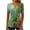 Green, variant on Women Button Down V Neck Short Sleeve Floral Vintage Casual Vacation Beach Loose Tops Blouse, Green L