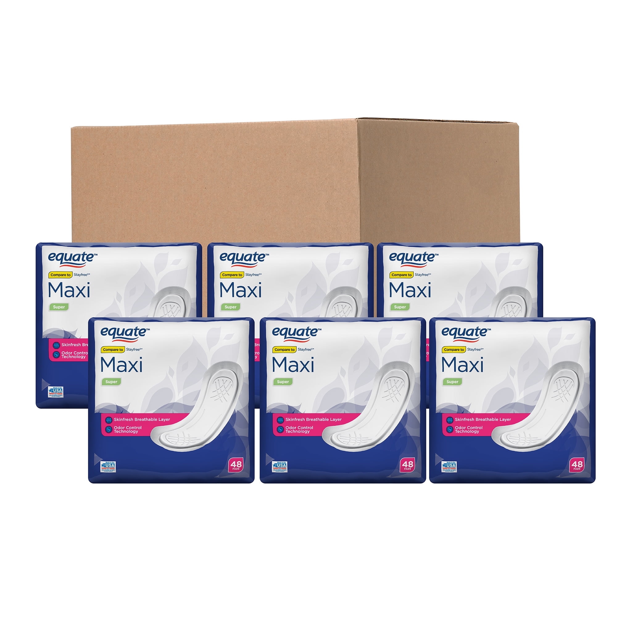 Equate Maxi, Super Pads, 288 Ct