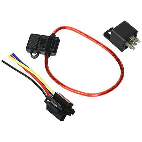 Absolute USA RLS125   SRS105   FATC<br/>In-line ATC Fuse Holder, Bosch / Tyco Style 5 Pin Relay RLS125 12 VCD Automotive Relay SPDT 30/40A and SRS105 12 VDC 5-Pin Relay Socket