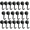 BLACK, variant on Topsmileusa Swivel Swing Magnetic Hooks, Magnetic Hooks, 30LB (20PACK) Strong Heavy Duty Neodymium Magnet Hooks Great for Grill, Refrigerator, Kitchen, Office-(G20mm-20p-black)