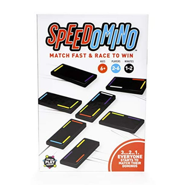 Speedomino Families Play Forever Fastest Matching Domino Game Fun Strategy Game For Kids Adults Addictive Fun For The Entire Family Walmart Com Walmart Com