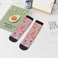 thumbnail image 7 of Fuzoiu Flamingos Print Adult Socks, Crew Moisture-wicking Socks, Unisex Cushion Crew Socks,Casual Sports Ankle Socks, 7 of 7